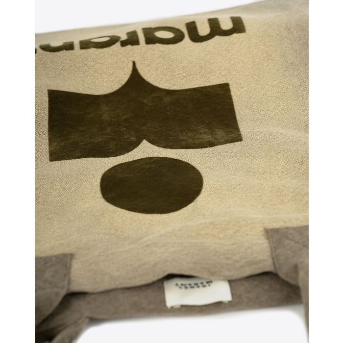 Sac cabas Yenky Isabel Marant kaki avec logo. Détails logo. 
