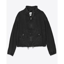 Blouse Femme Haut Décontracté À Manches Longues Avec Capuche Et Fermeture Éclair SUN Gris Gris