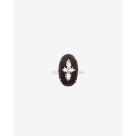 Pascale Monvoisin Sunday Noir Bague pour Femme