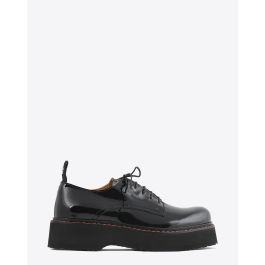 Faux patent leather platform oxfords online