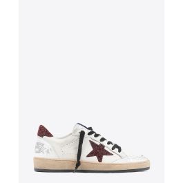 Golden Goose Woman Collection Ball Star White Bordeaux 10360