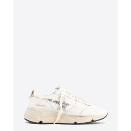 Golden Goose Femme Sneakers Running Sole White Silver Gold 10358