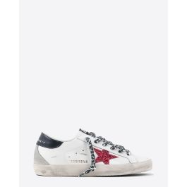 Golden Goose Femme Sneakers Superstar Blanc Fuchsia Bleu