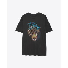 ANINE BING Walker Tee Spotted Leopard - Washed Black