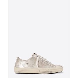 Golden Goose Femme Sneakers V-Star 2 – Platine Perle 65187