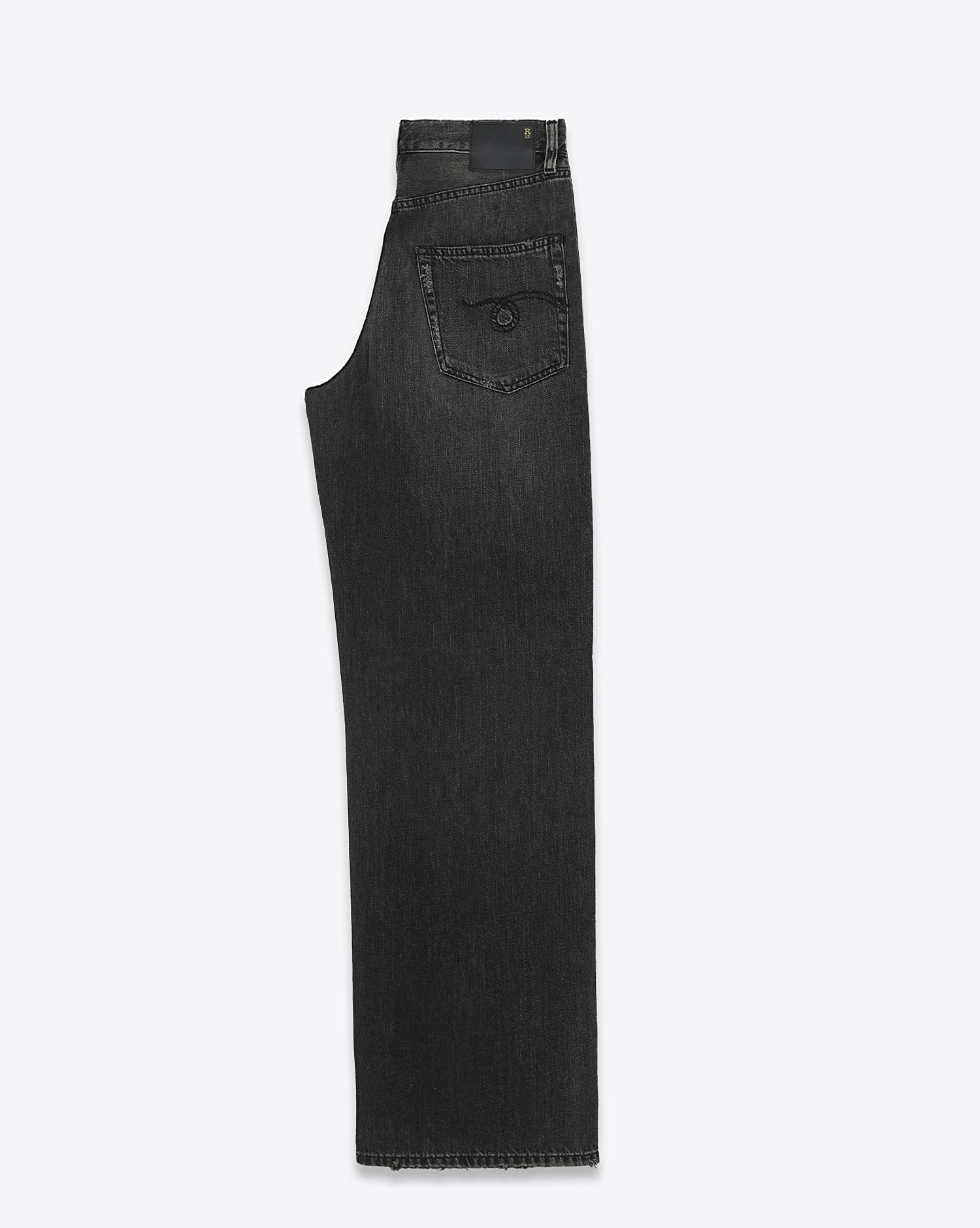 Jeans Damon Pleated Wide Leg R13 Denim 