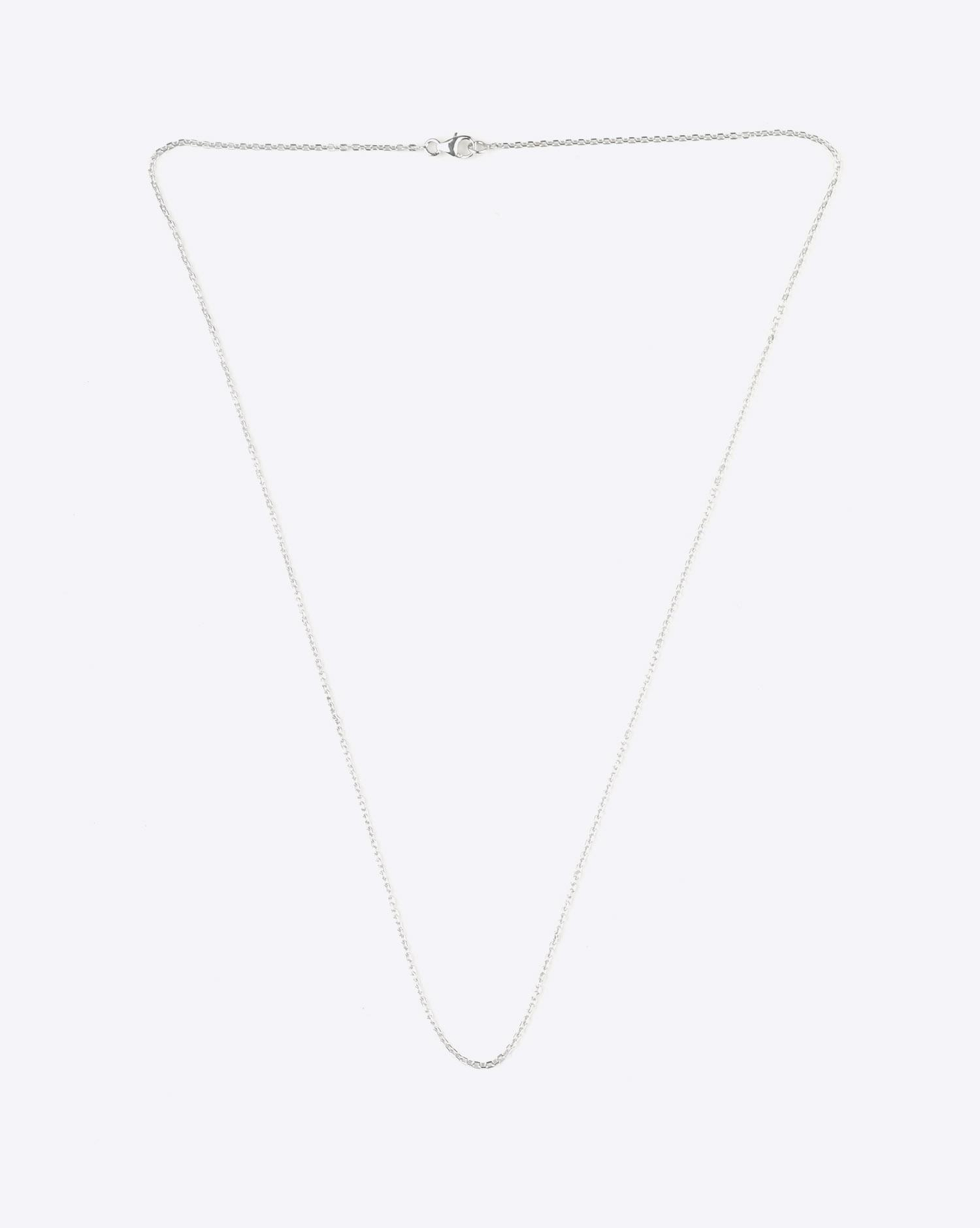 Produit De Jaegher Chaine Argent Maille Forçat fine 45cm