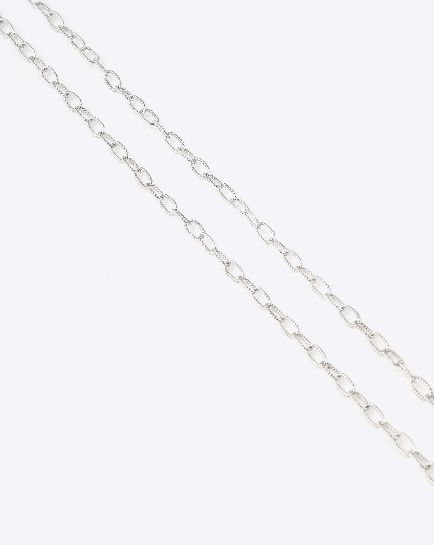 Produit De Jaegher Chaine Argent Maille Torsadée 55 cm  