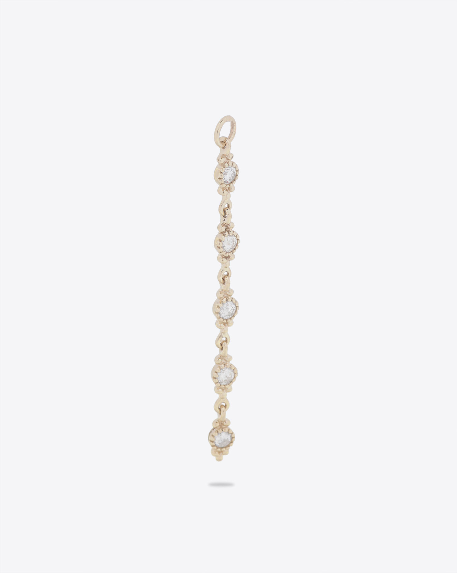 Produit Pendentif d'oreille en or jaune et diamants à porter sur une créole charm Sunny Bubble De Jaegher.
