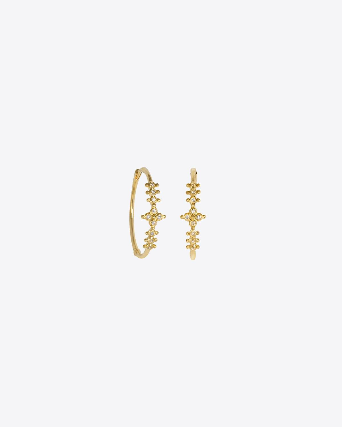 Produit De Jaegher Créoles Darling Flower Or Jaune et Diamants  