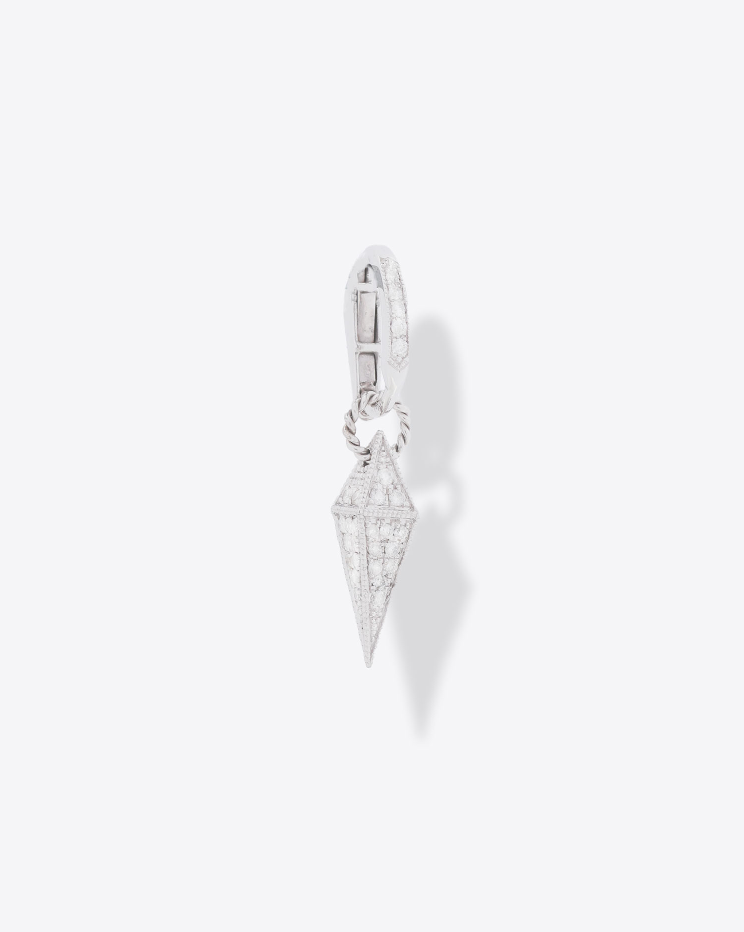 Produit Mini Créole pointe or blanc et diamants Light Side De Jaegher.