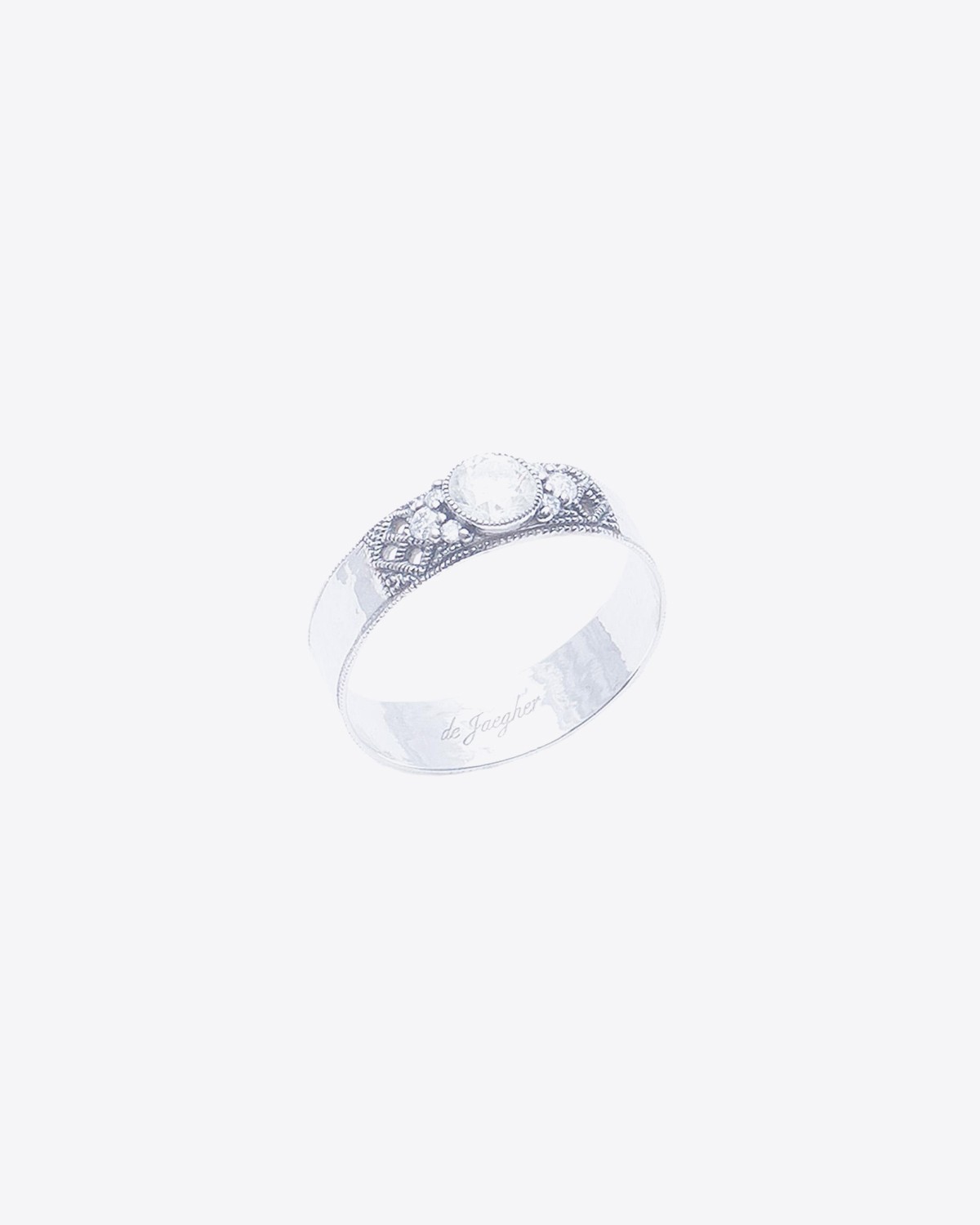 De Jaegher Bague Love song Argent & Diamants 