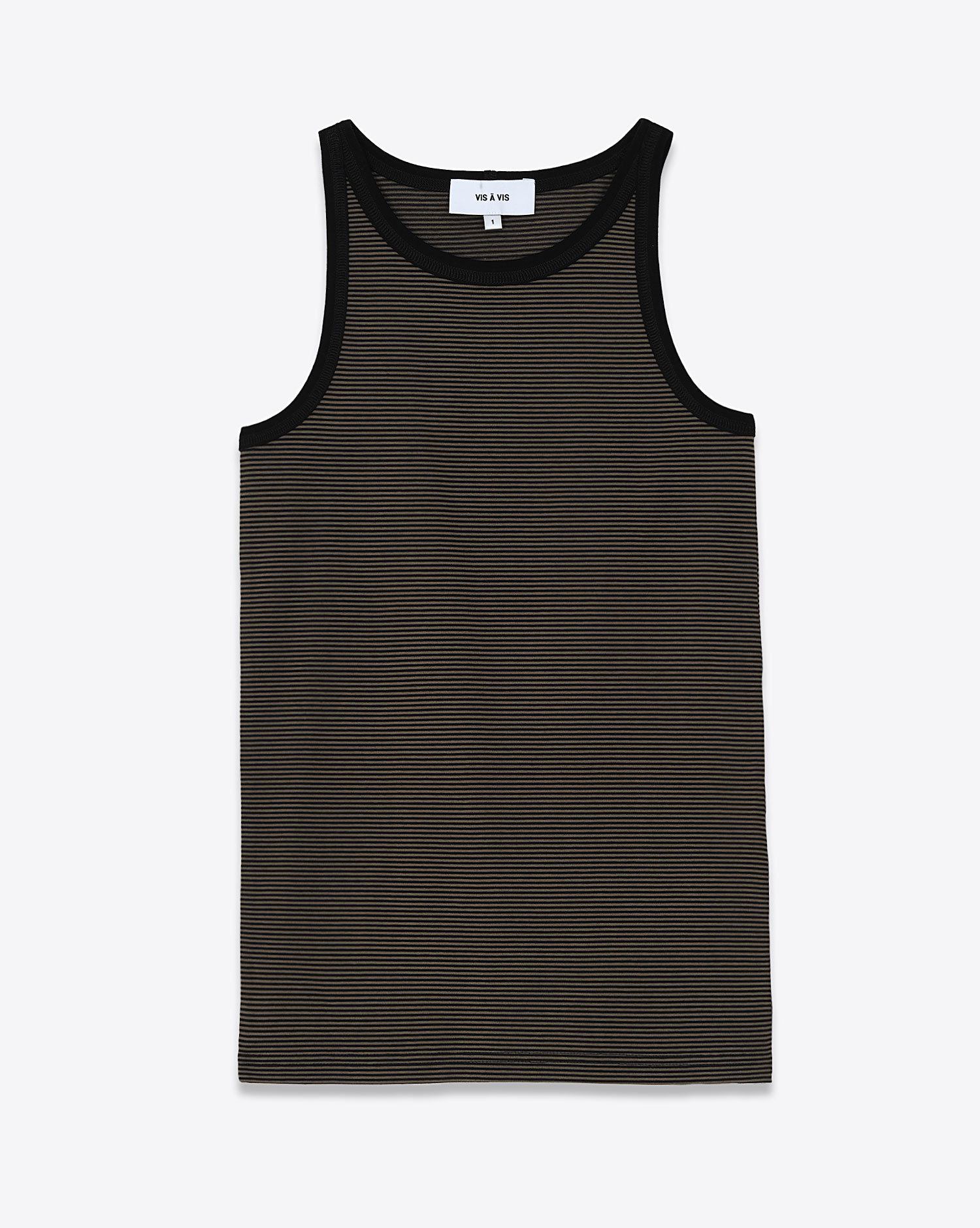 Vis à Vis Débardeur Stripes Noir et Khaki