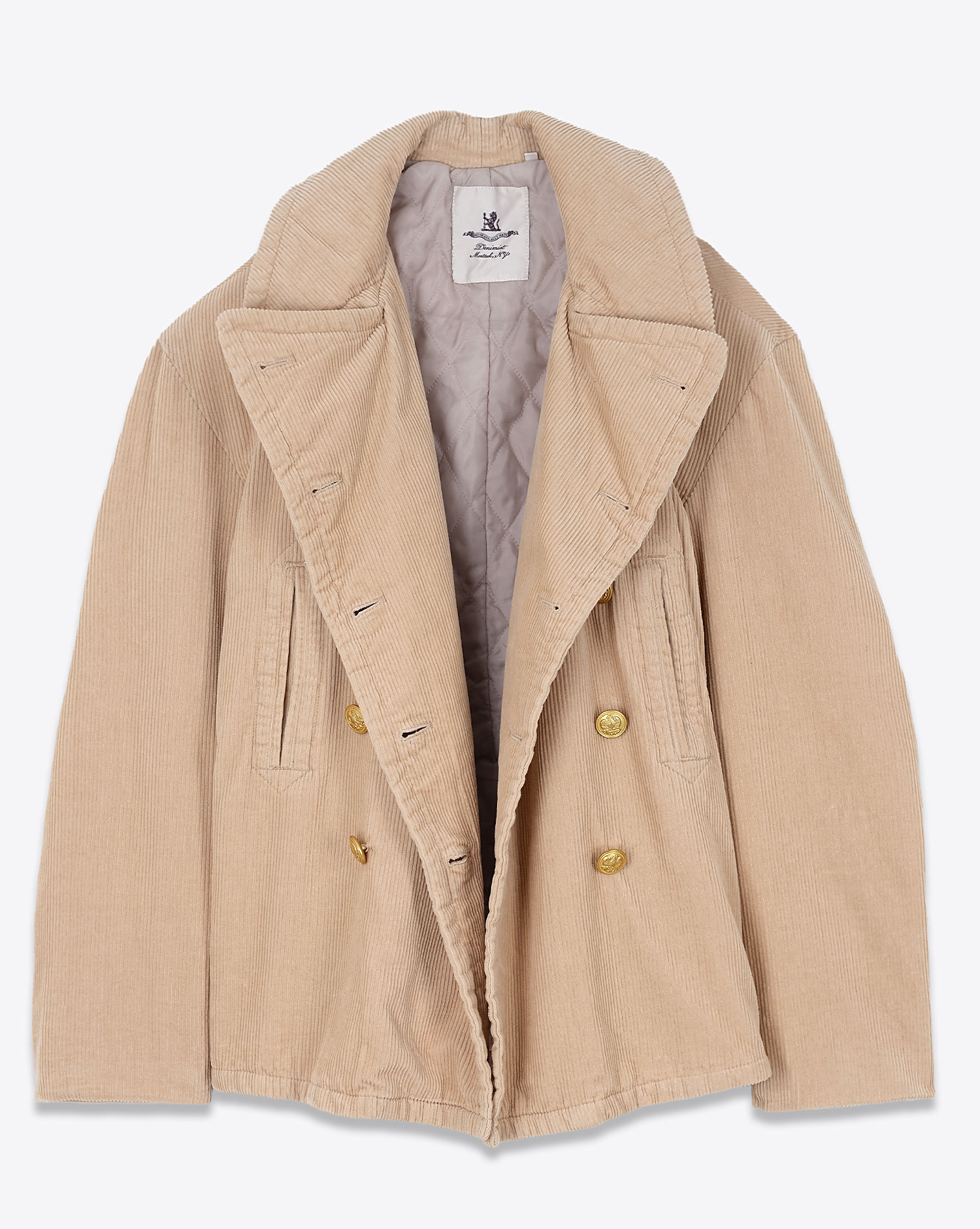 Caban Oversized  Velours C&ocirc;tel&eacute; Sable Denimist 