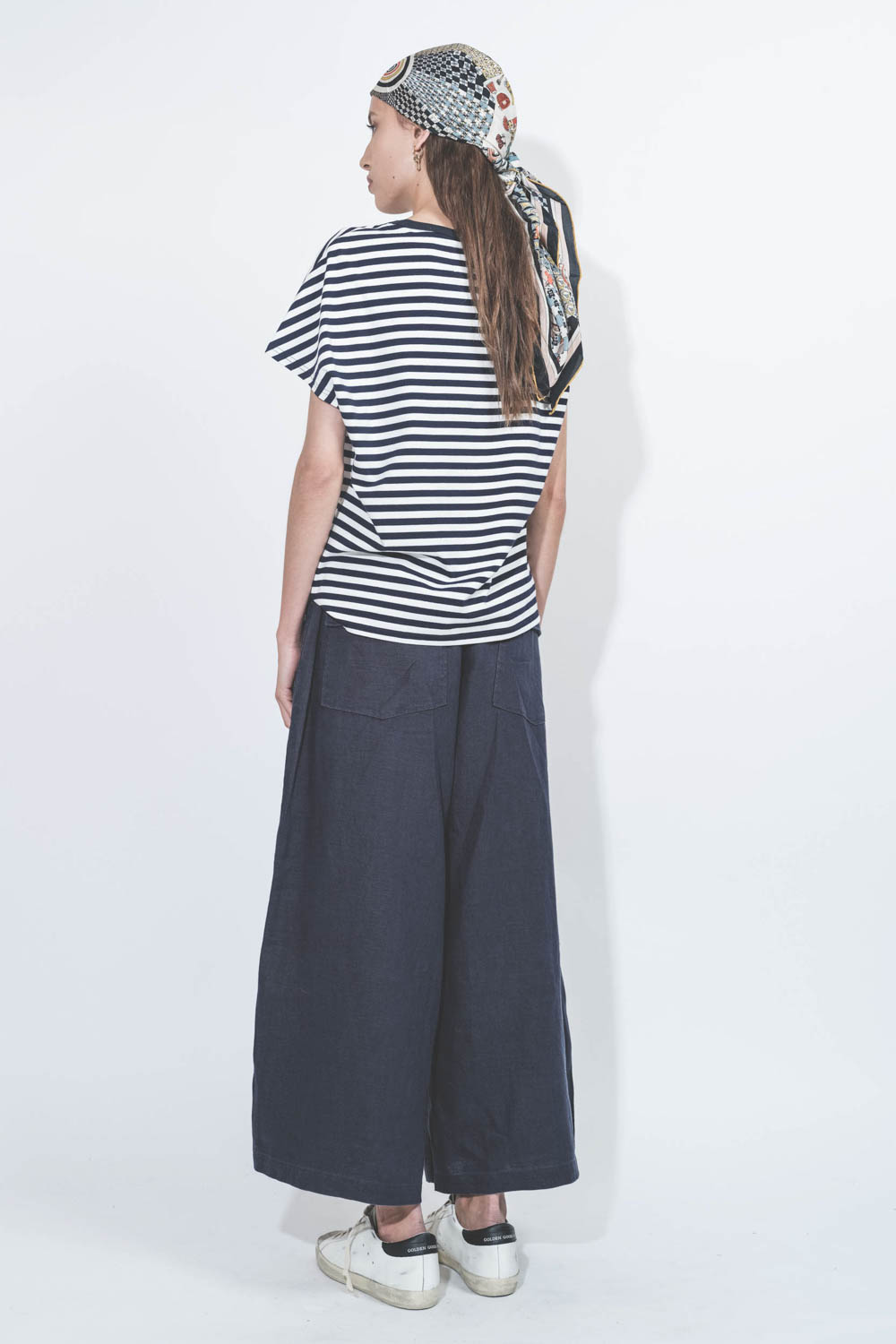 Denimist Pantalon Palazzo Lin Marine
