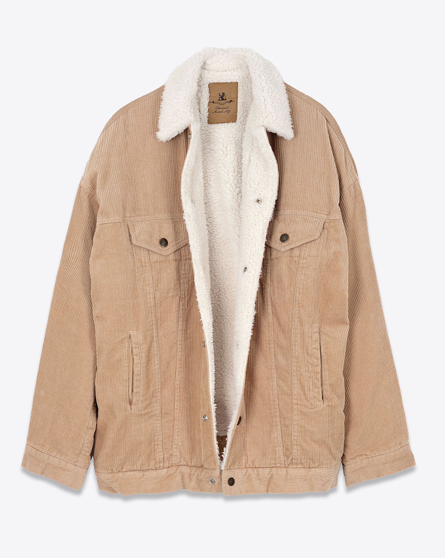 Veste Trucker Serena Velours Côtelé Beige Denimist 