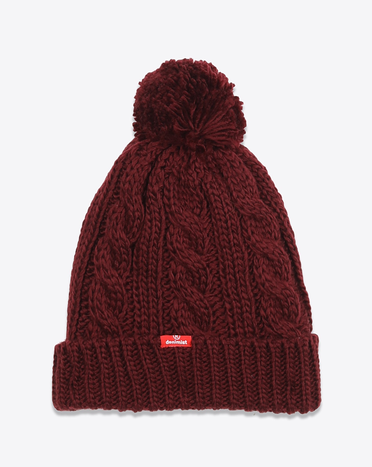 Image du produit Denimist Pompom Beanie - Wine  