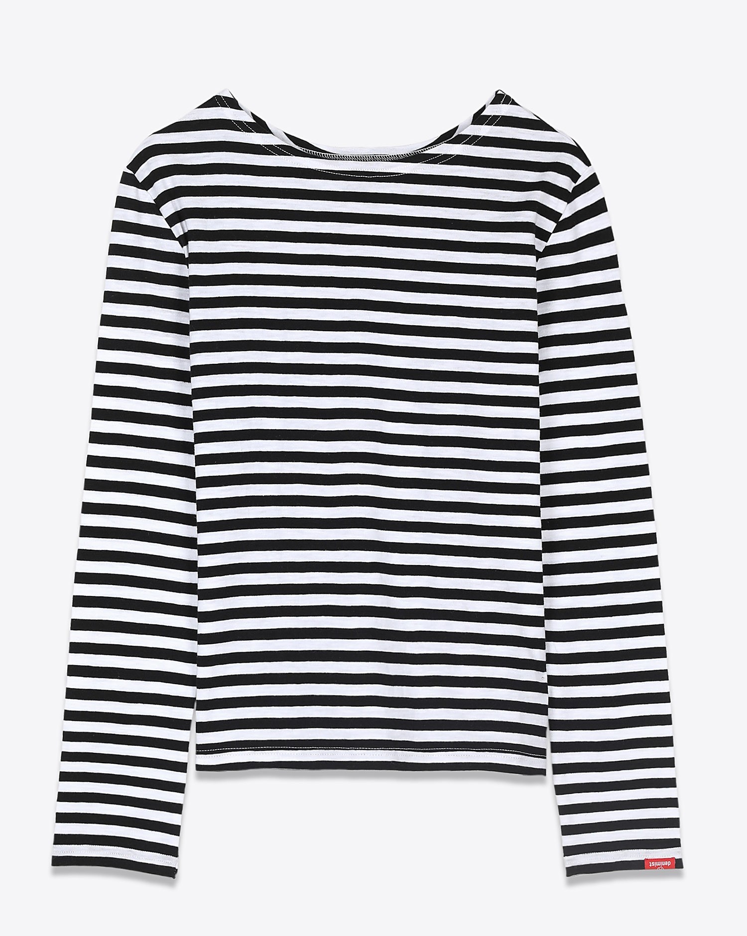 Image du produit Denimist Striped Tee - Black White Stripe   - 2