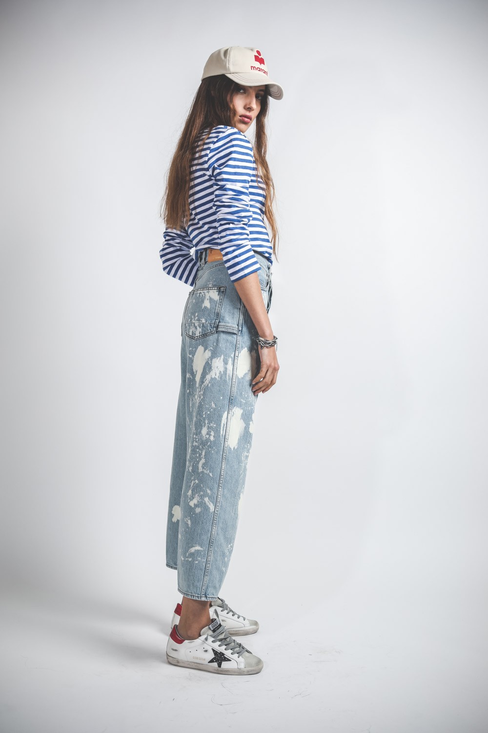 Image du produit Denimist Striped Tee - Blue White Stripe   - 4