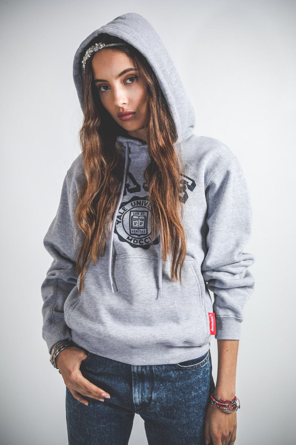 Image du produit Denimist Yale Hoodie - Heather Grey   - 3