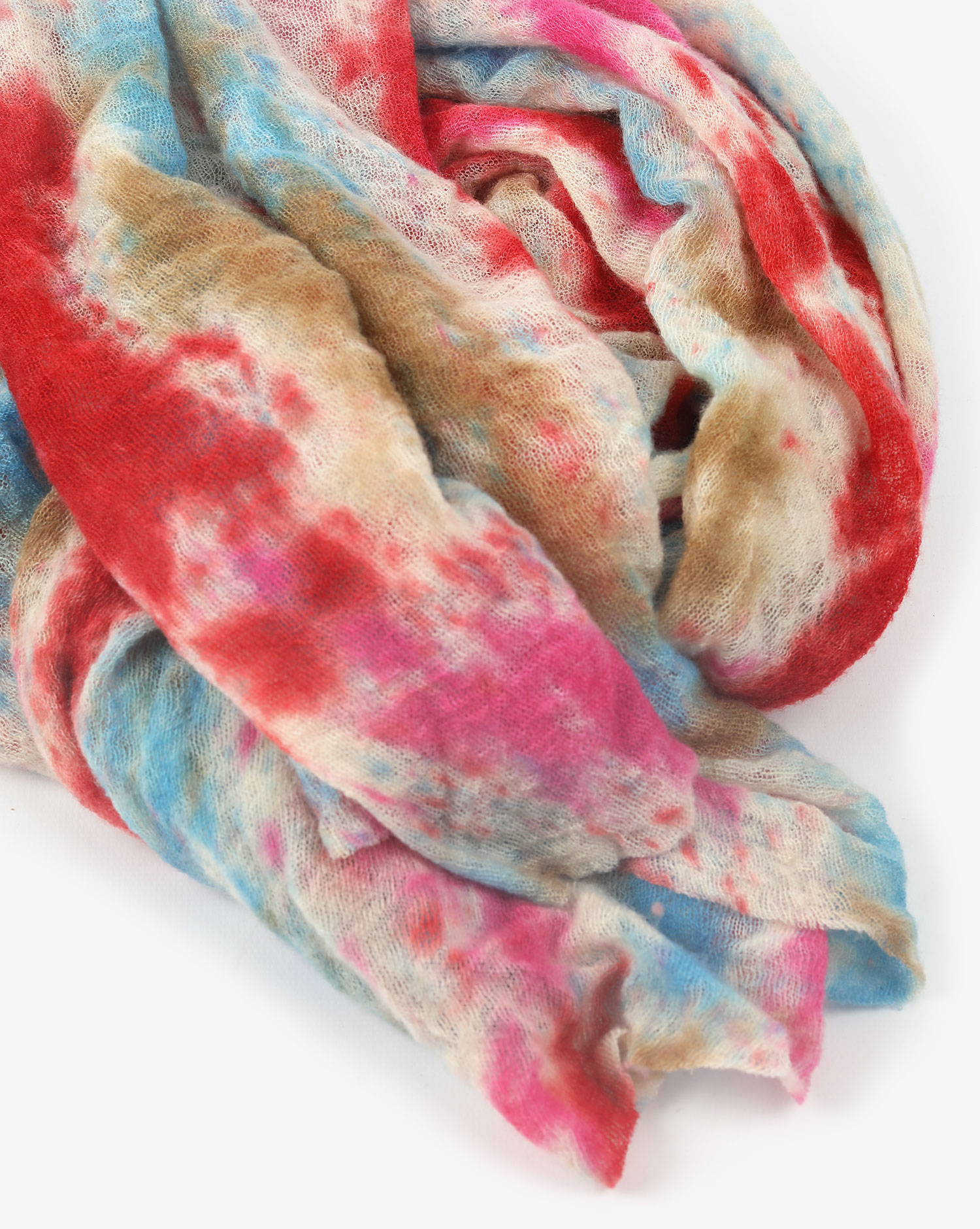 Isabel Marant Echarpe Zephyr Beige Framboise 