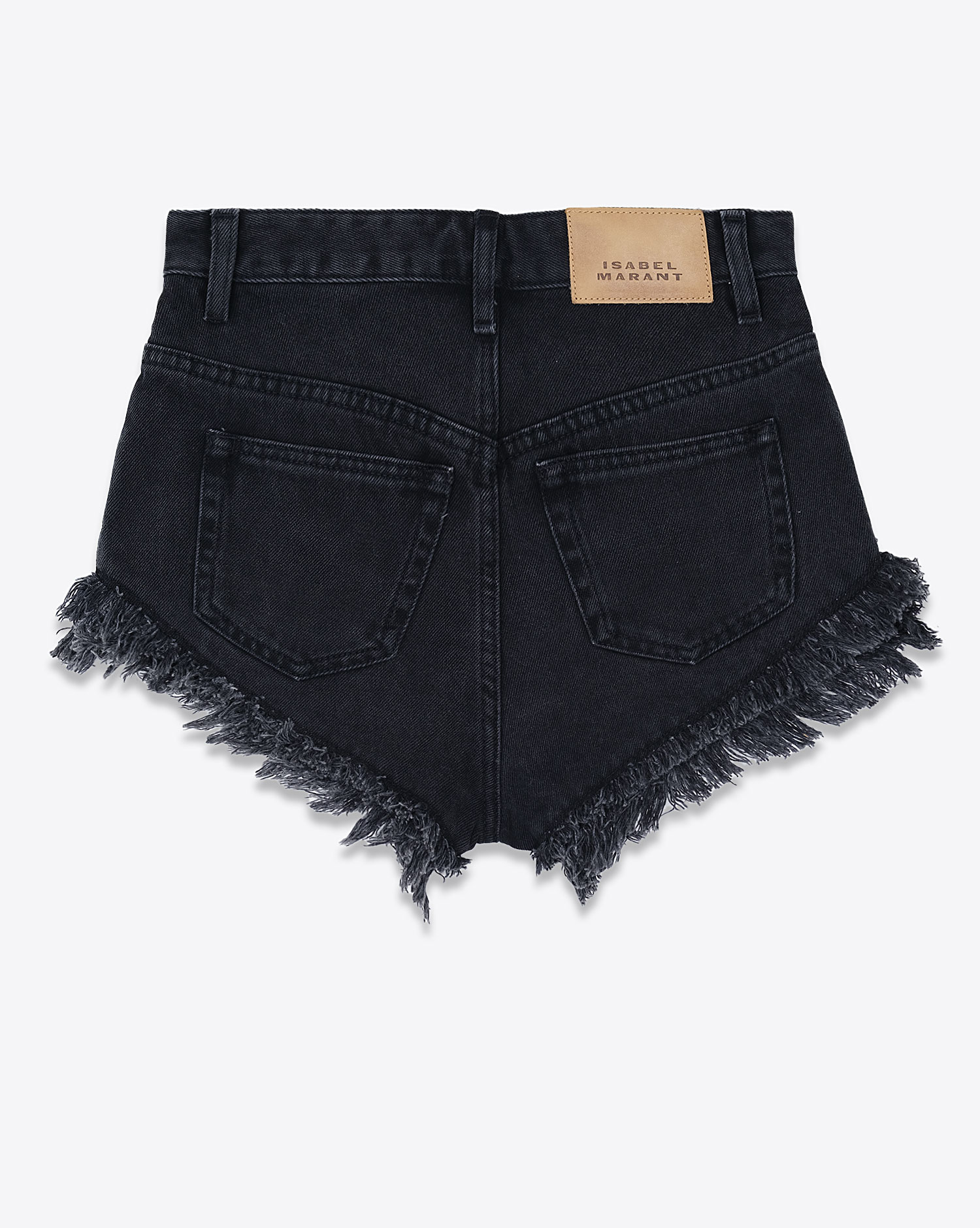 Isabel Marant Etoile Short Eineido Noir Délavé