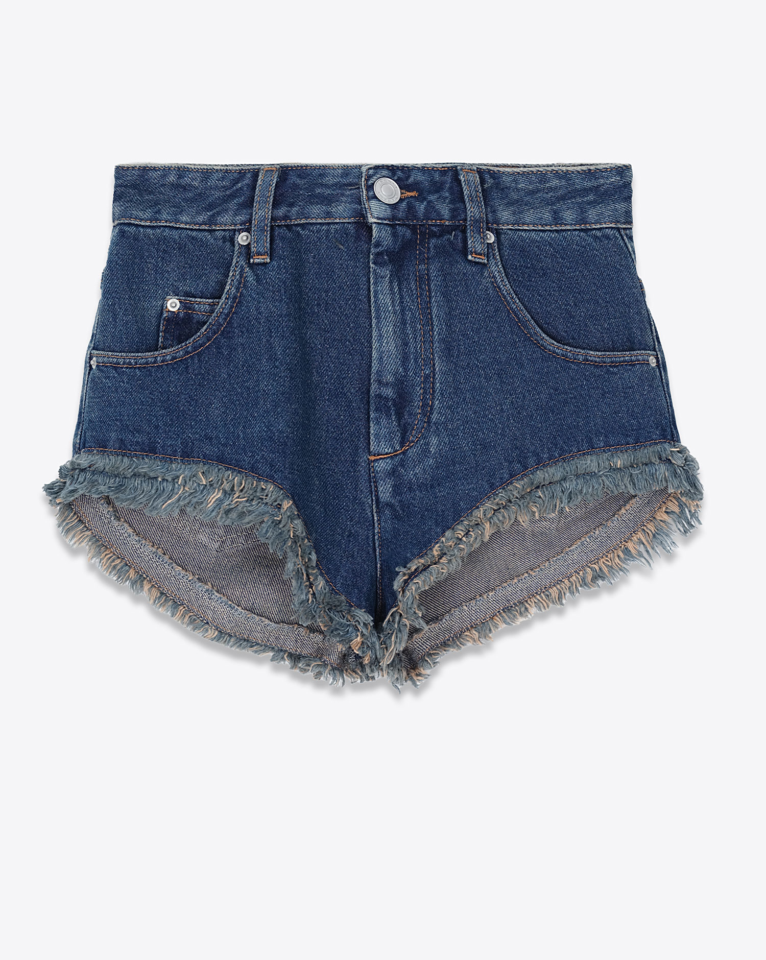 Isabel Marant Etoile Short Eneidao Bleu Délavé