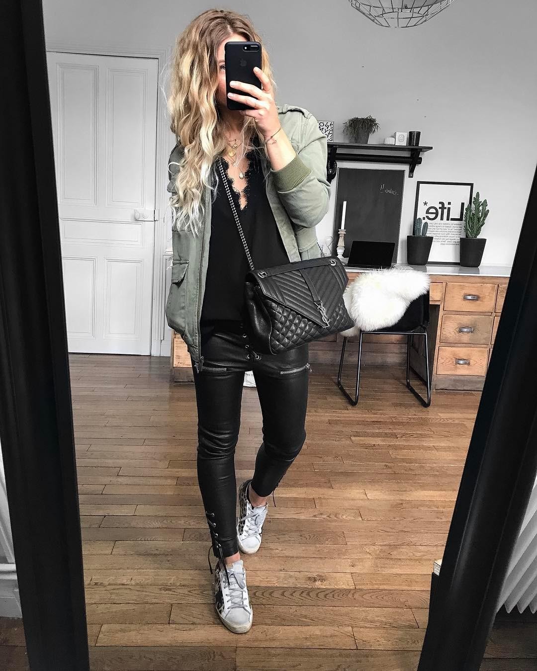 Eponym Creation Leggings Ellis lacet - Noir 