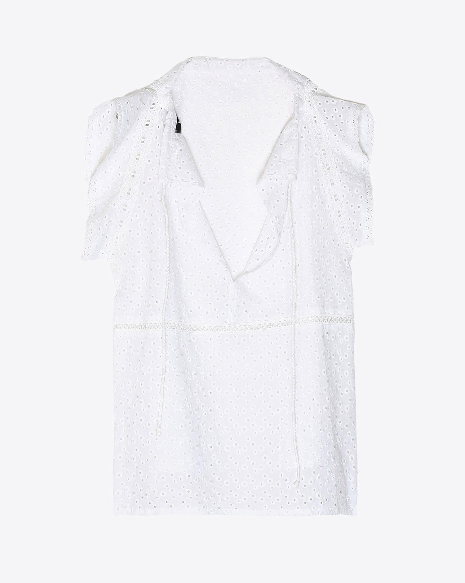 Eponym Creation Top Nola Blanc Coton   