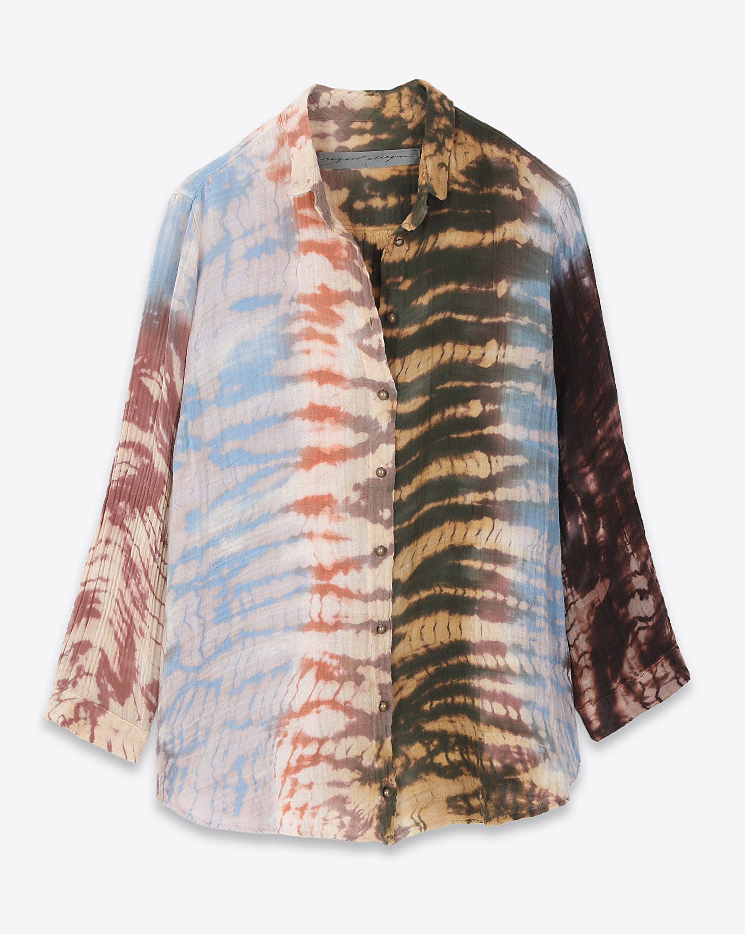 Image du produit Raquel Allegra Essential Blouse - Red Yellow Cliffs Tie Dye