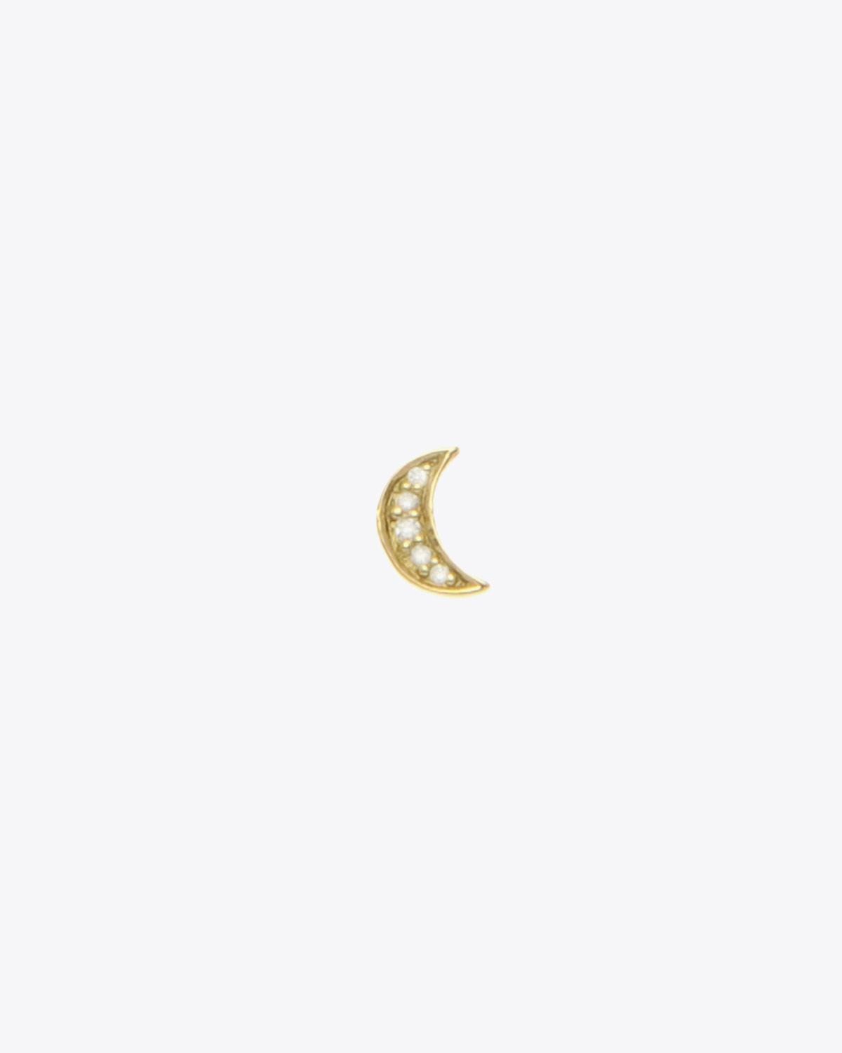 Feidt Bo Lune diamants - Or jaune 18k - L' unité 