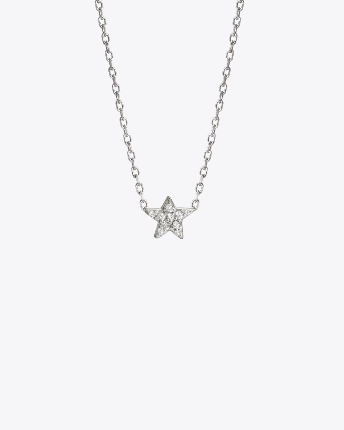 Feidt Collier Etoile - Or blanc 18k et diamants