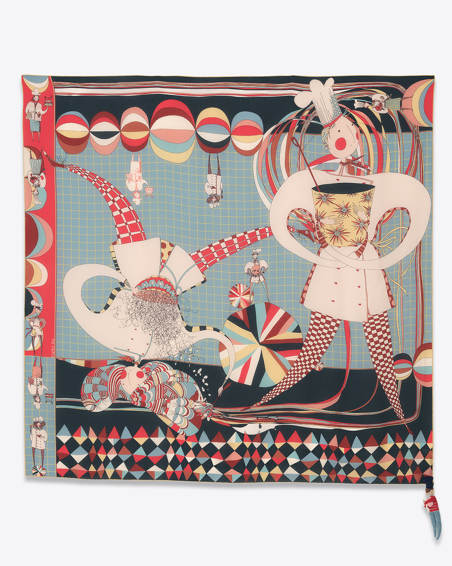 Rumi Su Foulard Carré Soie Yes Chef 783