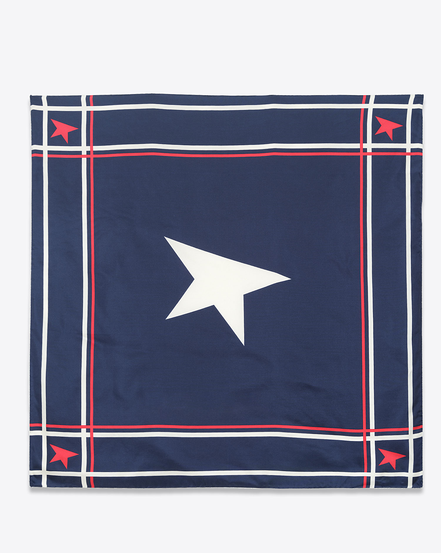Golden Goose Accessoires Foulard Etoile Bleu Fonc&eacute; 50486