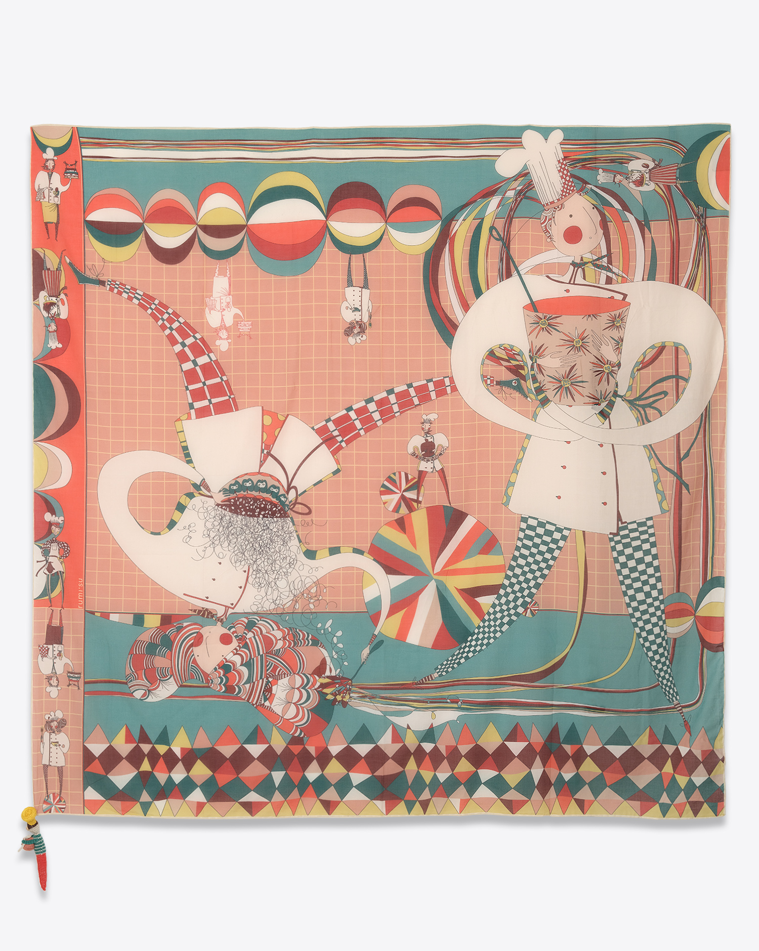 Rumi Su Foulard Scialle Coton Yes Chef 796