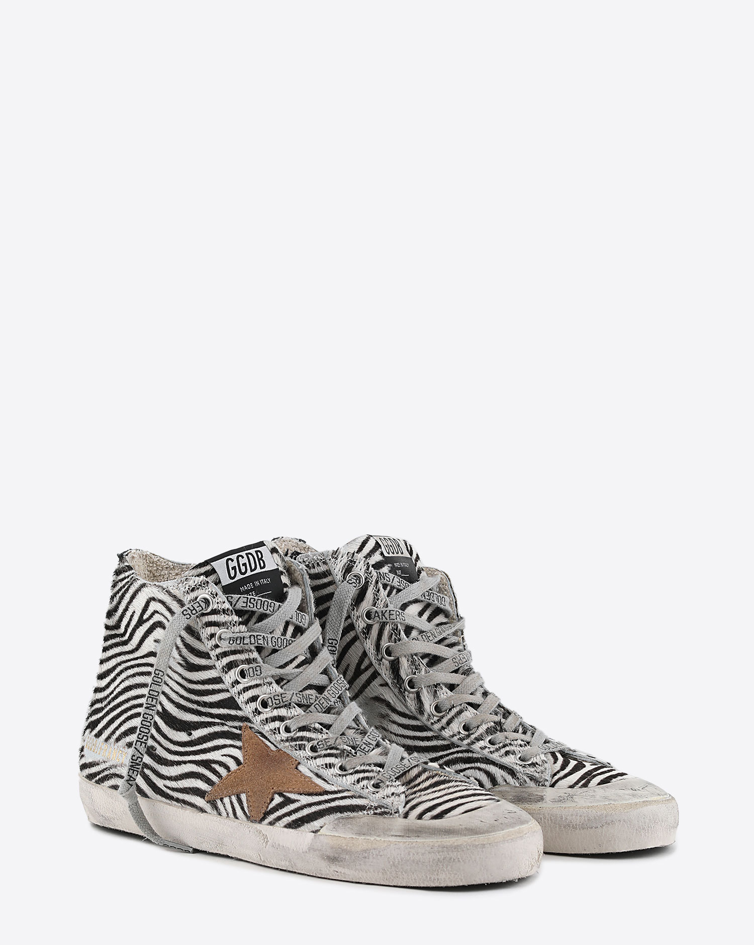 Golden Goose Sneakers Francy imprimée zèbre 