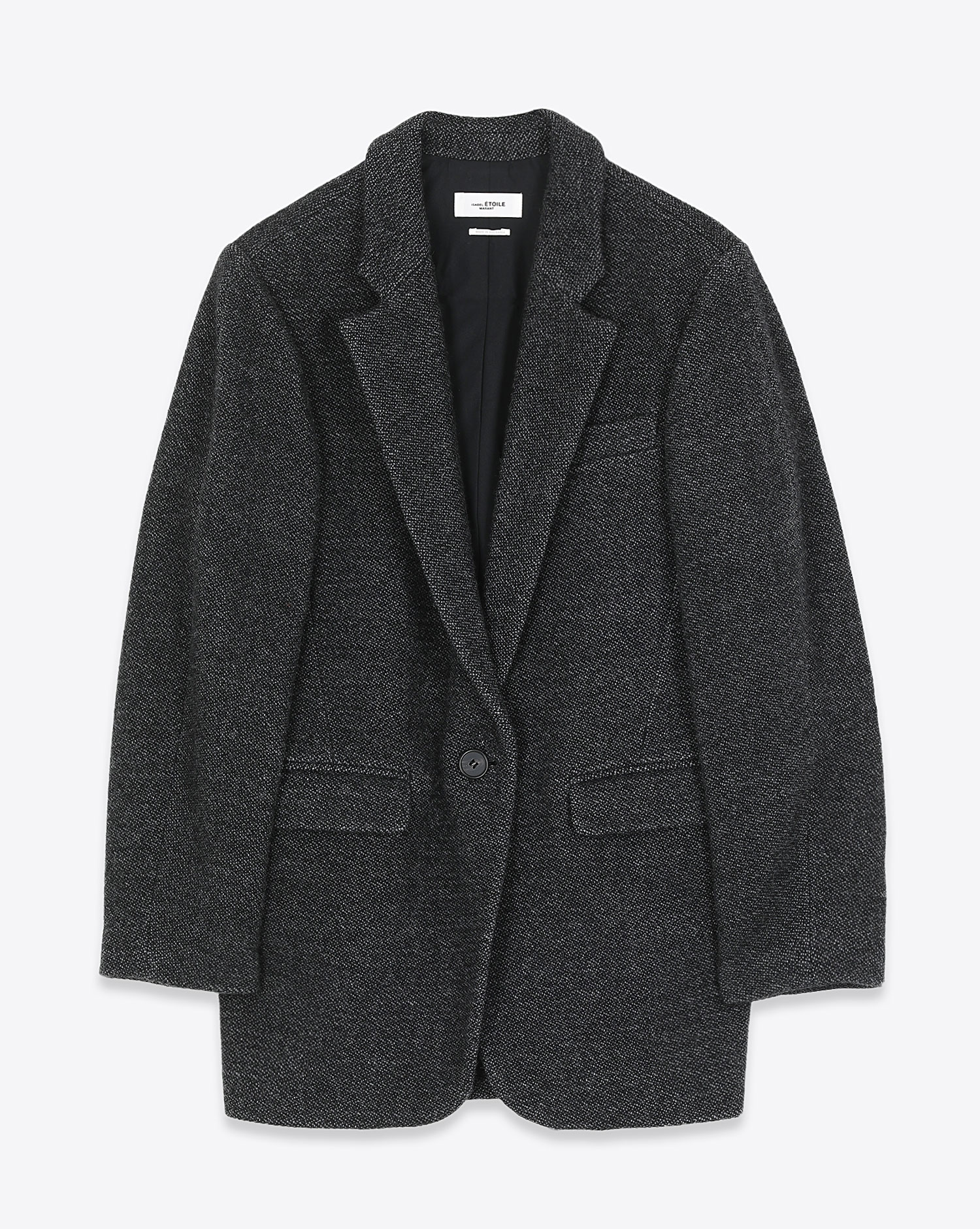 Isabel Etoile marant ノーカラージャケットツイードジャケット