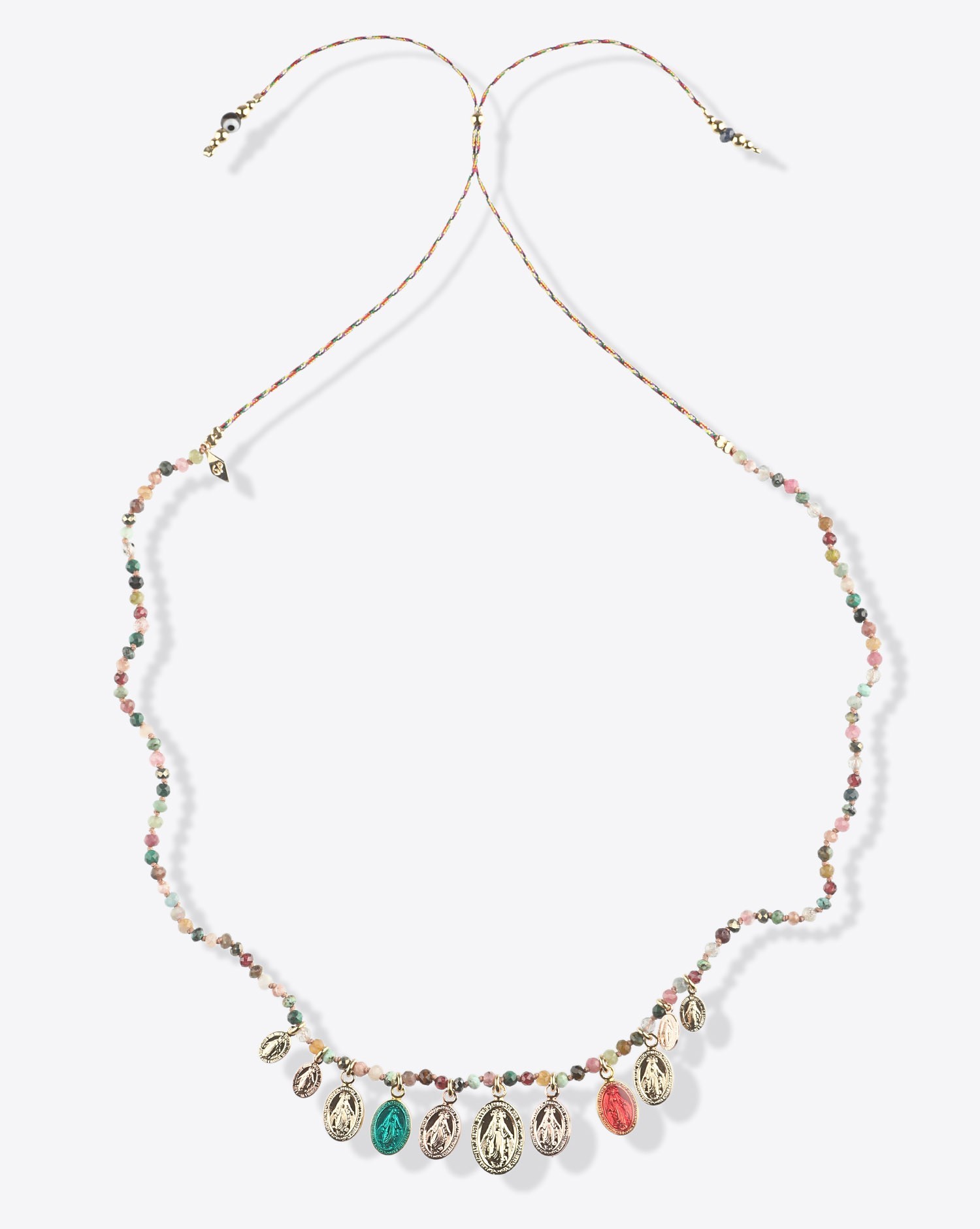 Collier Epure médailles multicolores Gachon Pothier 