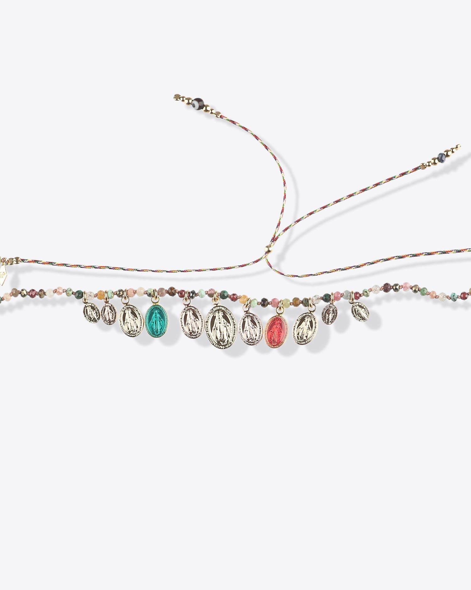 Collier Epure médailles multicolores Gachon Pothier 