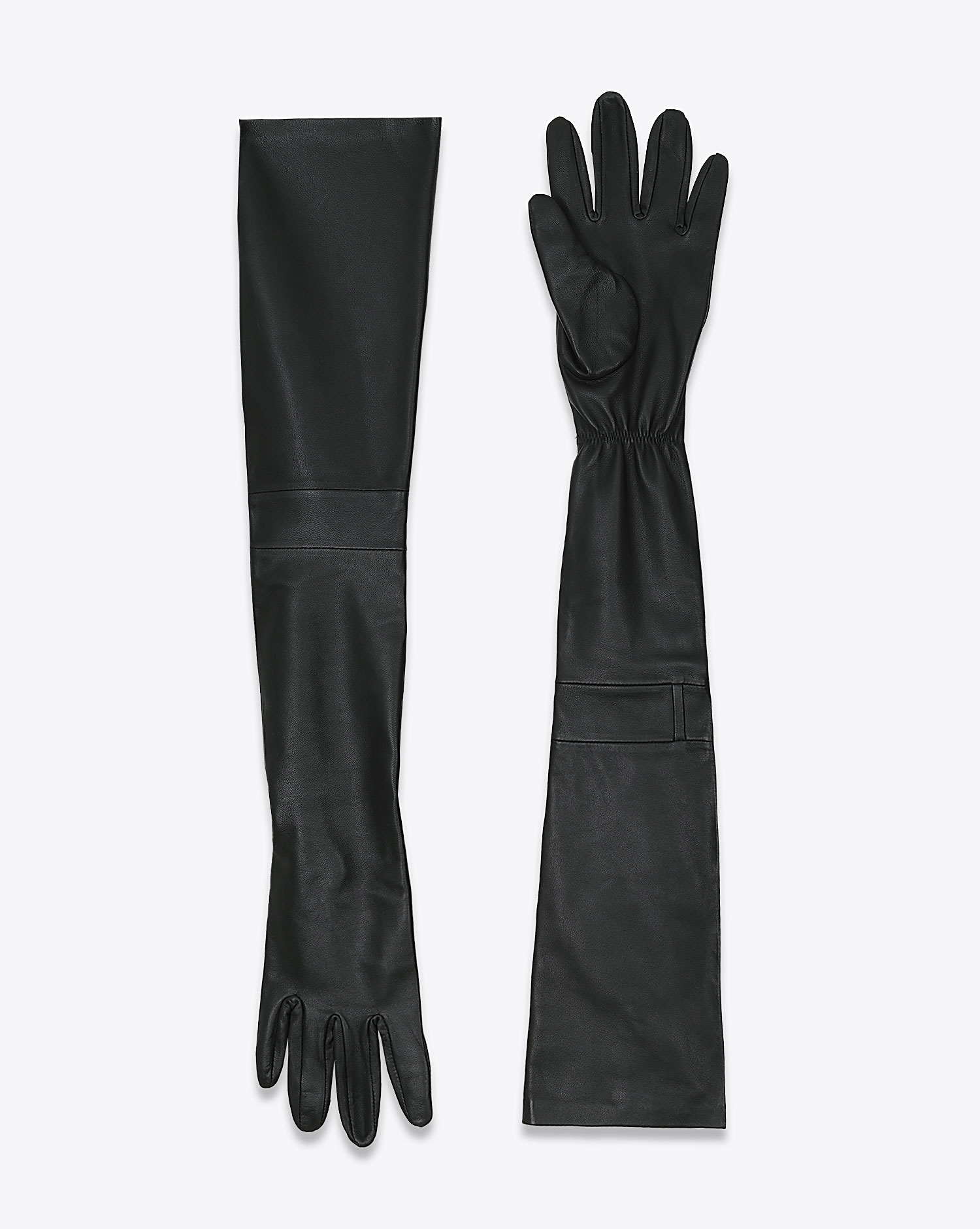 Produit Gants Samuel Vautrait en cuir noir. 