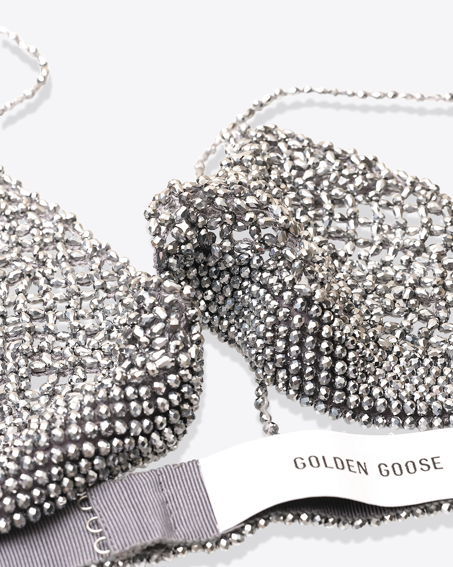 Golden Goose Femme Soutien Gorge Perles – Argent