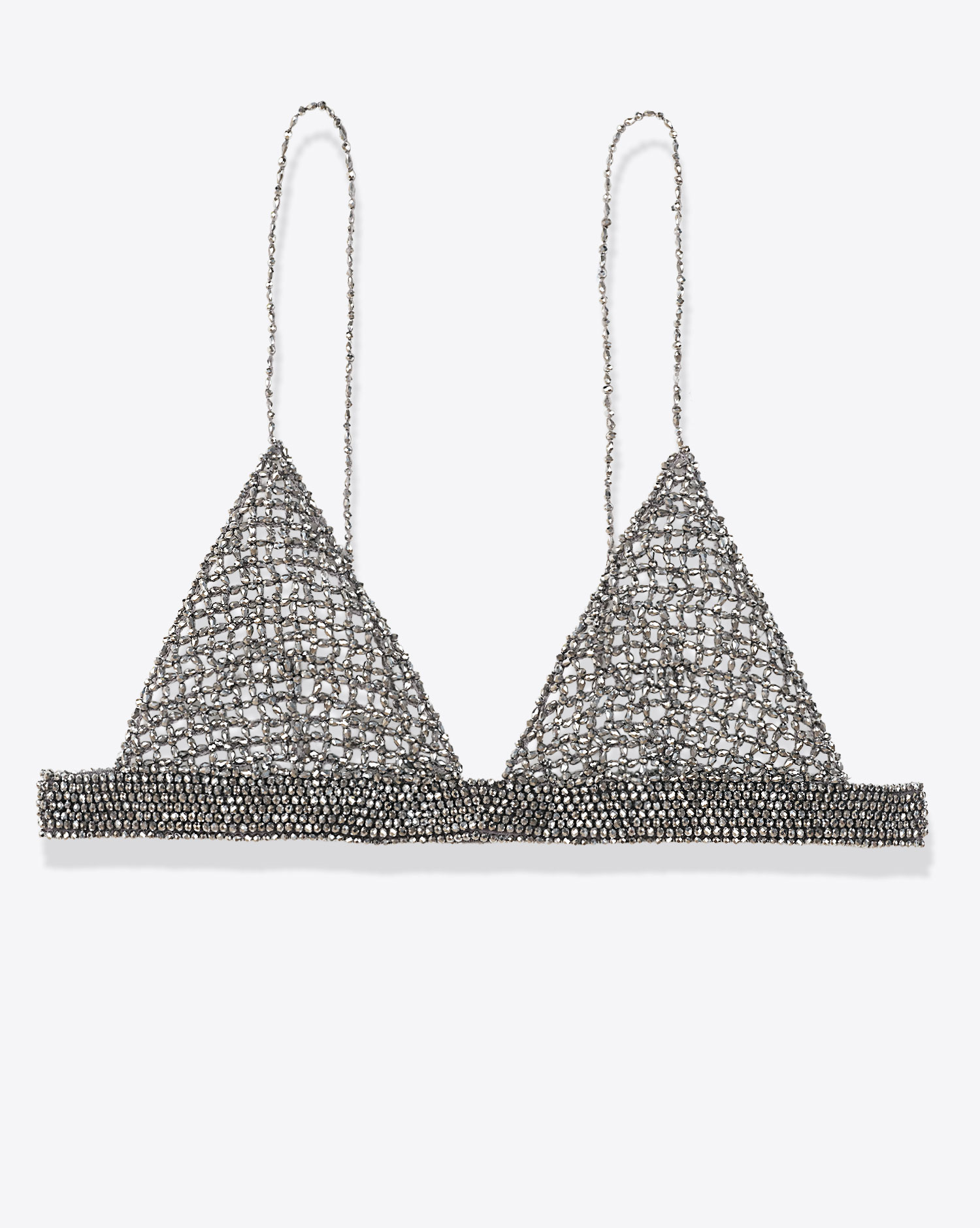Golden Goose Femme Soutien Gorge Perles – Argent
