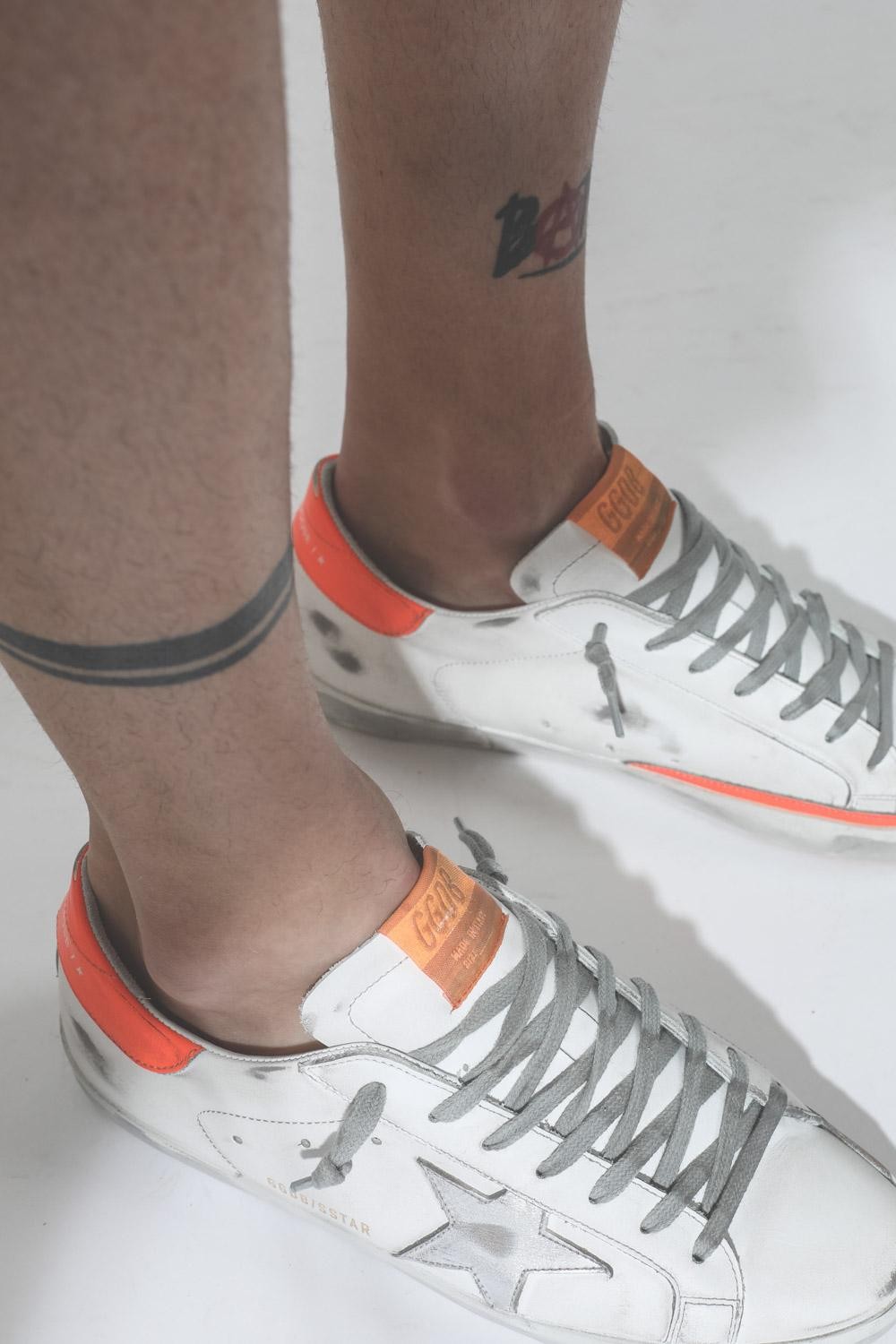 Golden goose superstar orange shop