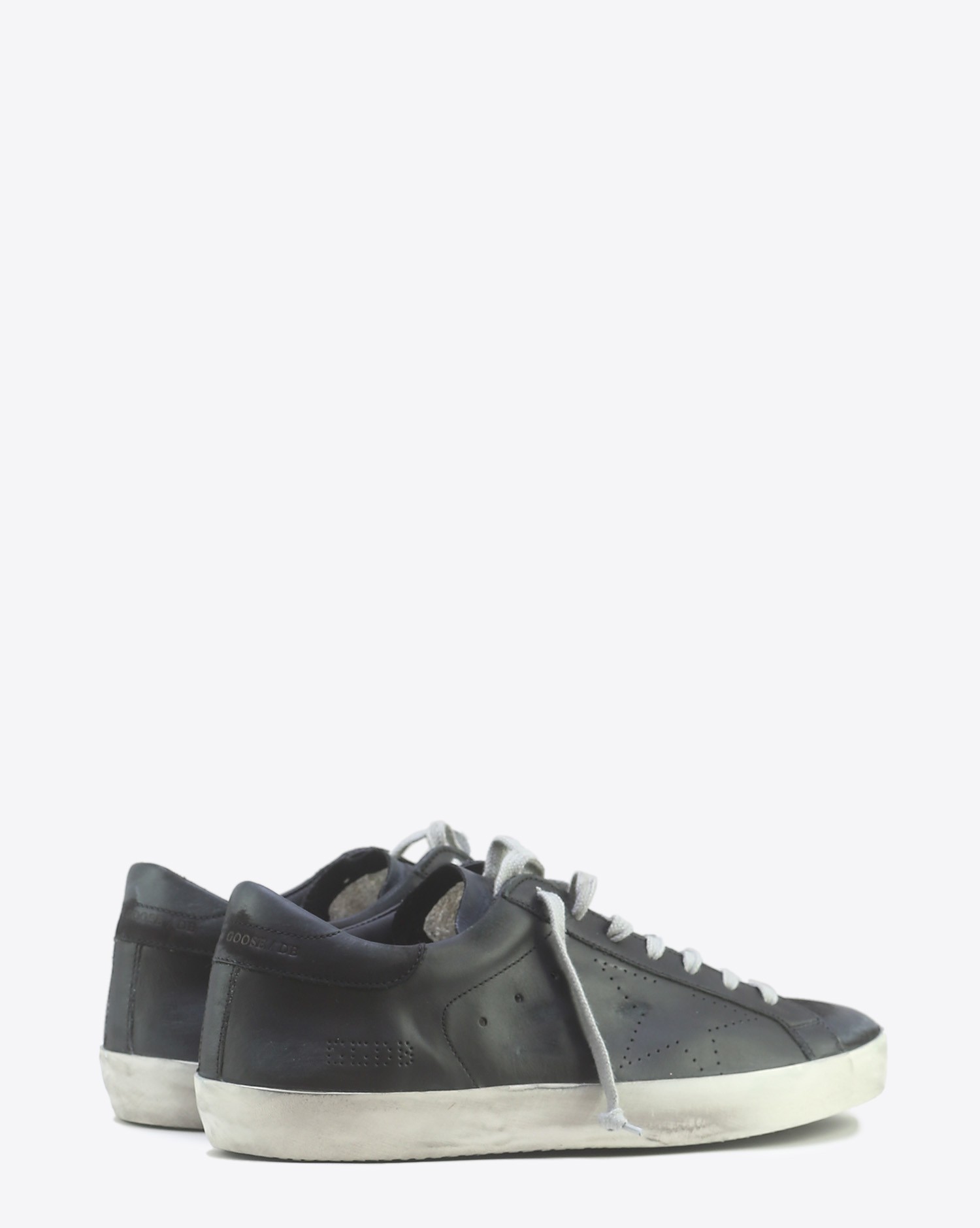 Golden Goose Men Sneakers Superstar  Black Skate 