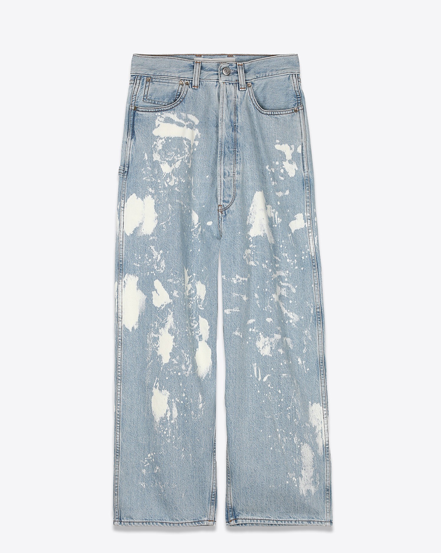 Image du produit Golden Goose Vêtements Collection Pant Breezy Bleached/Paint - Blue 50100