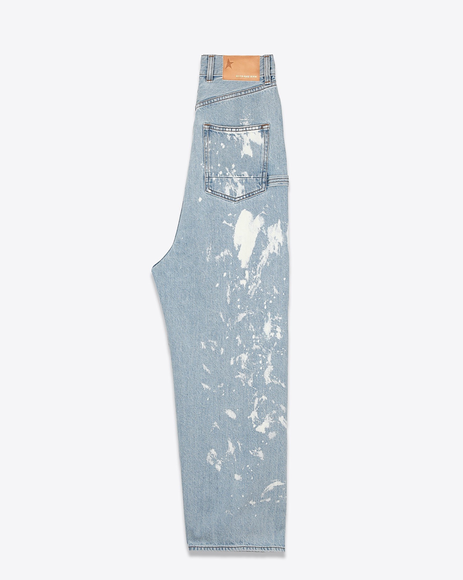 Image du produit Golden Goose Vêtements Collection Pant Breezy Bleached/Paint - Blue 50100 - 5