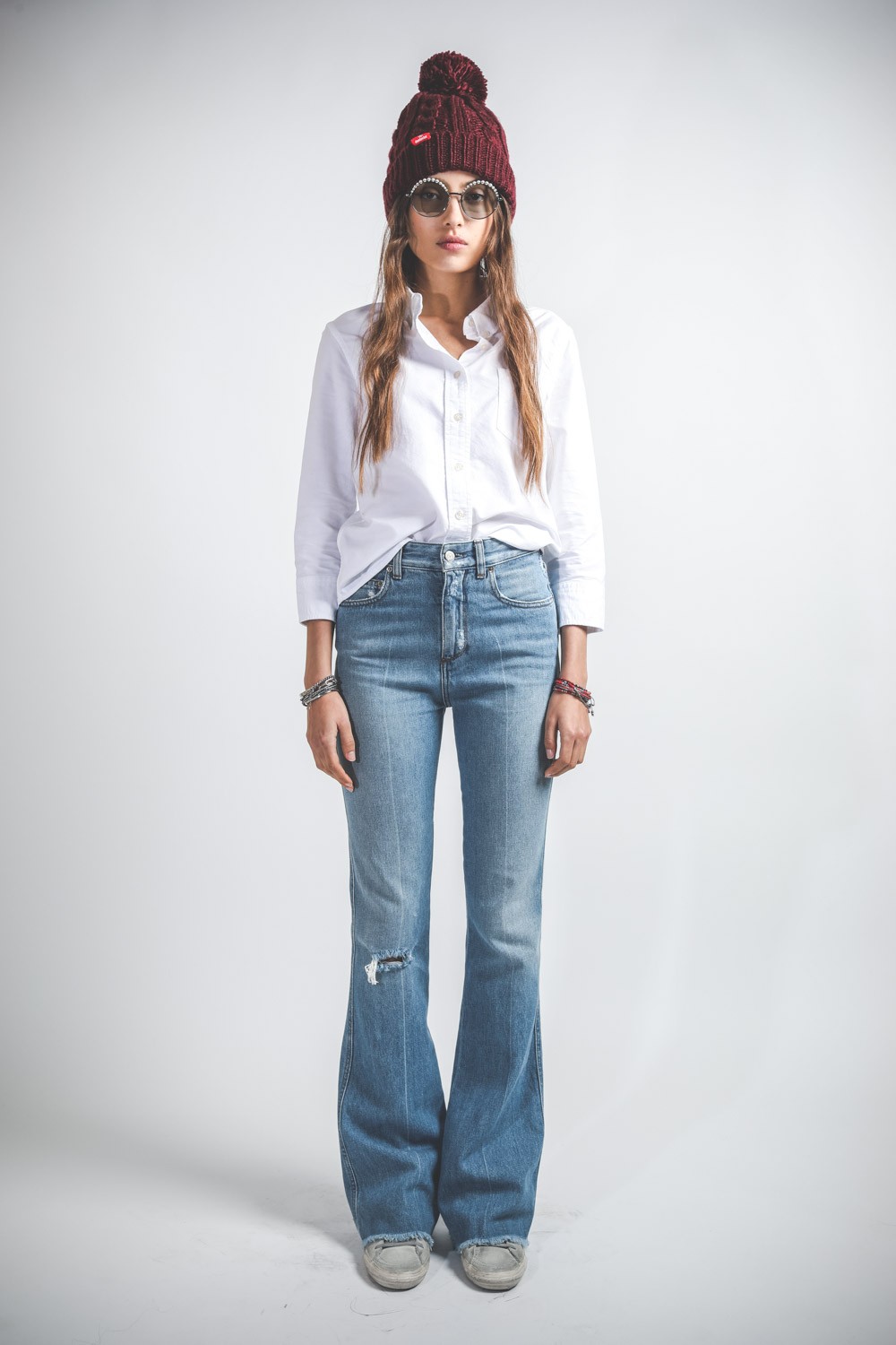 Image du produit Golden Goose Pant Karen Bootcut - Blue - 2