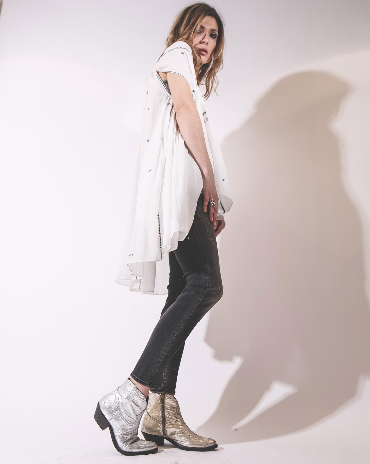 Golden Goose Woman Chaussures Collection Boots Young Gold And Silver   