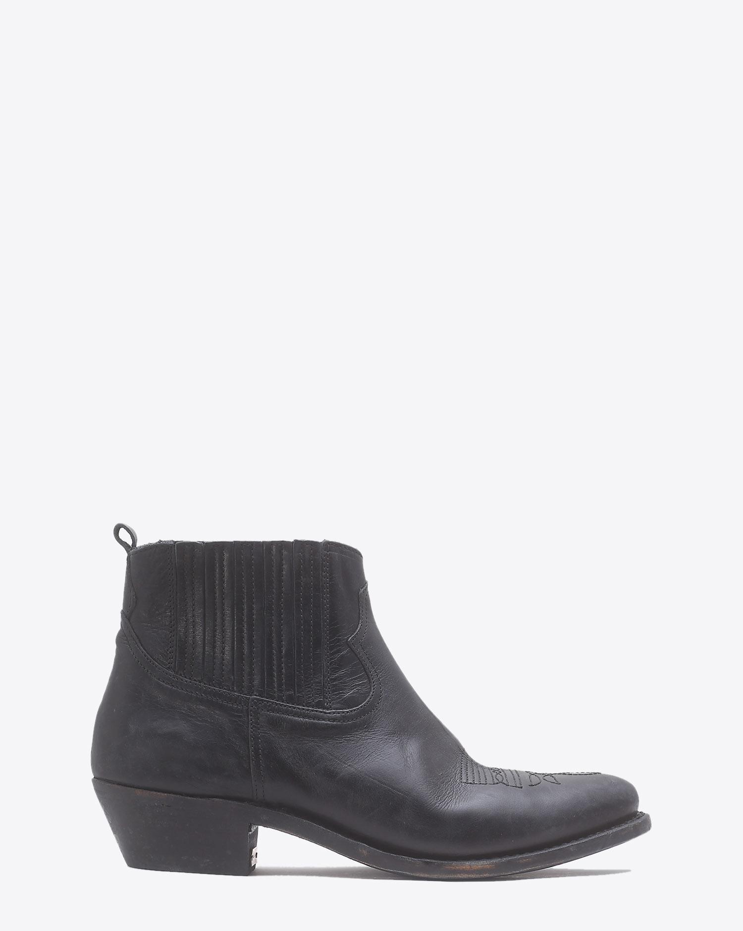 Golden Goose Woman Chaussures Pré-Collection Boots Crosby Black Leather   