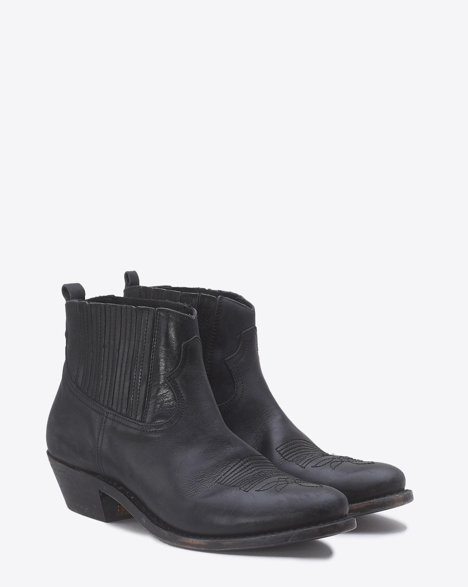Golden Goose Woman Chaussures Pré-Collection Boots Crosby Black Leather   